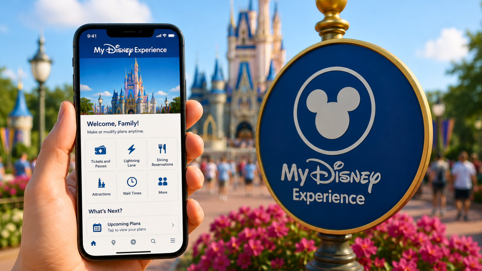 My Disney Experience app for planning a Walt Disney World vacation