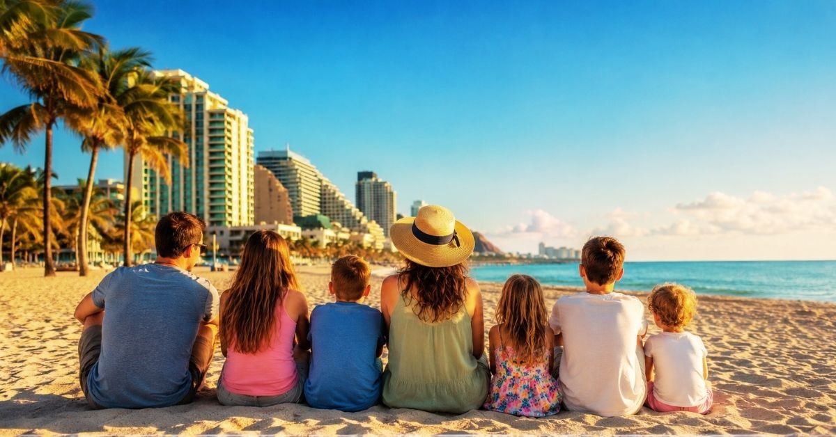 Family of 7 on a Florida vacation
