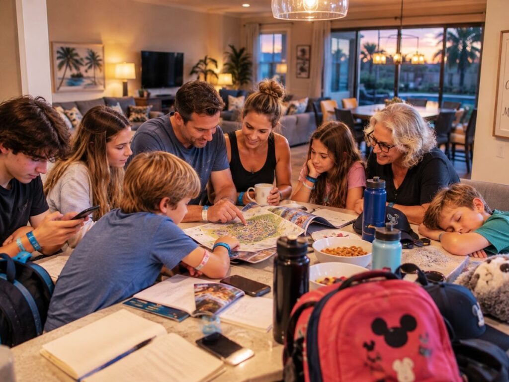 Disney vs Universal for large families planning their next theme park day in an Orlando vacation rental